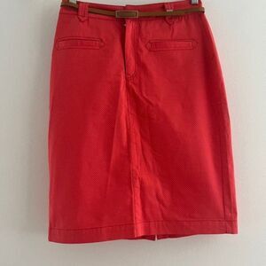 VTG LLoyd's WOMEN SKIRTS red and white polka dot skirt   SIZE MEDIUM